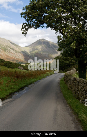 Lane Wasdale Head, Nationalpark Lake District, Cumbria Stockfoto