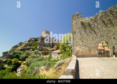 Zentral-Portugal, der Beira Baixa-Region von zentral-Portugal, die mittelalterliche Burg Sortelha Stockfoto