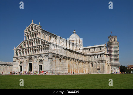 Dom und Schiefer Turm Piazza del Duomo-Pisa-Toskana-Italien Stockfoto