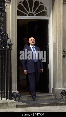 Premierminister Tony Blair trafen sich die Staats-und Regierungschefs aus der Opposition an Nr. 10 heute über die Irak-Situation zu sprechen und die Commons erinnern Iain Duncan Smith lässt nach treffen 2002 Stockfoto