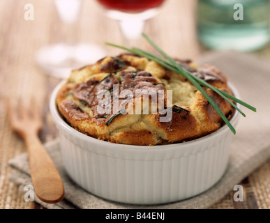 Drei Käse-soufflé Stockfoto