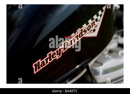 Harley Davidson Motorrad Juni 1998 logo Stockfoto