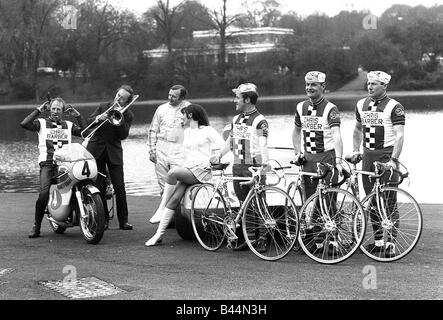 Chris Barber März 1969 berühmten Bandleader und Trombon Player ist ein sehr großes Rennen Autofahrer und Freund des sehr berühmten Stockfoto