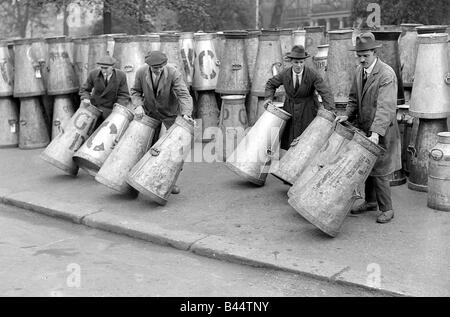 Generalstreik Szene Mai 1926 Szene im Hyde Park als temporäre Milch Depot einrichten Stockfoto