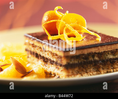 Oper-Kaffee und Schokolade Biskuit Stockfoto