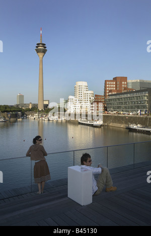 MediaHarbor in Düsseldorf, Deutschland Stockfoto