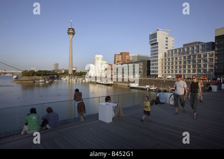 MediaHarbor in Düsseldorf, Deutschland Stockfoto