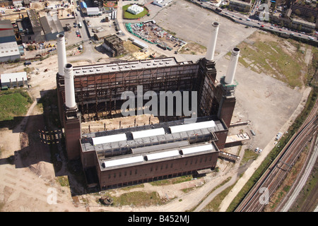 Luftaufnahme der Battersea Power Station Stockfoto