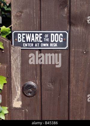 Beware of the Dog Stockfoto