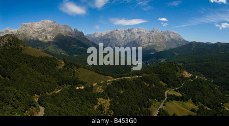 León Picos de Europa seit dem Valdeon Tal Stockfoto