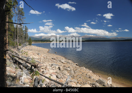 Türkis-See in den Colorado Rockies, in der Nähe von Leadville. Der See ist in der San Isabel National Forest Stockfoto