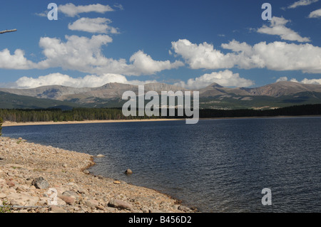 Türkis-See in den Colorado Rockies, in der Nähe von Leadville. Der See ist in der San Isabel National Forest Stockfoto