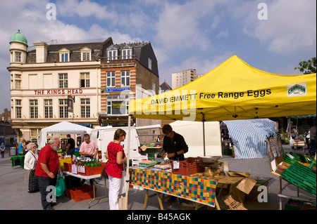 Bauernmarkt W3 London Vereinigtes Königreich Stockfoto