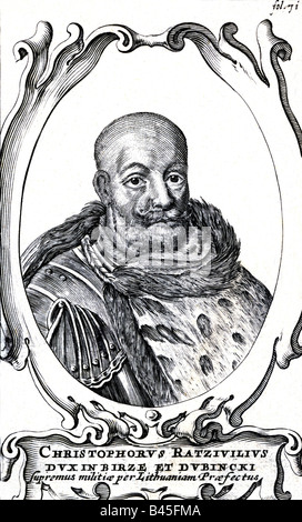 Radziwill, Krzystof Mikolaj, Prince, 1547 - 20.11.1603, Polnische Commander, Porträt, zeitgenössische Gravur, Jahrhundert, Artist's Urheberrecht nicht gelöscht werden Stockfoto