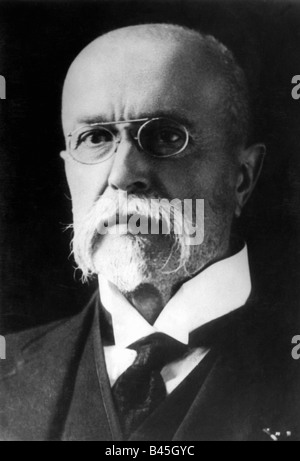 Masaryk, Tomas Garrigue, 7.3.1850 - 14.9.1937, tschechischer Politiker, Präsident der Tschechoslowakei 7.11.1918 - 14.12.1935, Porträt, ca. 1920, Stockfoto