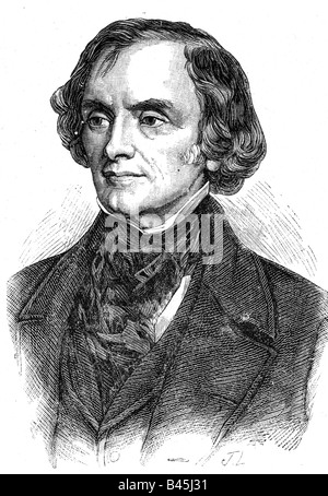 Russell, John, 18.8.173 - 29.5.1878, britischer Politiker (Whig), Premierminister von 1848 - 1852-1865 - von 1865 bis 1865, Porträt, Gravur, 19. Jahrhundert, 1. Earl Russell, Lord, Großbritannien, Politik, Stockfoto