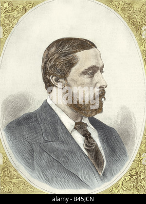 Alfred, 6.8.1844 - 30.7.1900, Herzog von Sachsen-Coburg-Gotha 22.8.1893 - 30.7.1900, Stockfoto