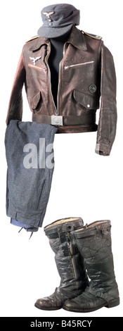 Militär, Uniformen, Deutschland, Luftwaffe, Uniform eines Sergeanten, fliegendes Personal, ca. 1944, Luftwaffe, 20. Jahrhundert, Stockfoto