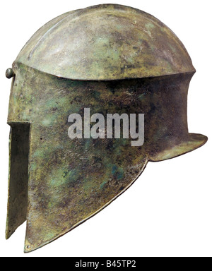 Waffen/Waffen, Verteidigungswaffen, Helme, Griechenland, illyrischer Helm, Typ C, 6. - 4. Jahrhundert v. Chr., Stockfoto
