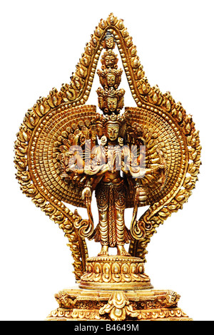 Goldene Statuette Hindu Stockfoto