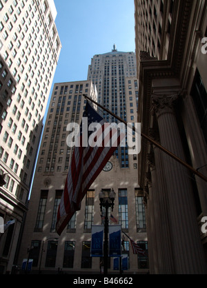 Chicago Board Of Trade mit den berühmten Ceres-Statue an der Spitze. LaSalle Street. Die Schleife. Chicago. Illinois. USA Stockfoto