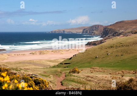 Sandwood Bay auf dem Cape Wrath Trail Stockfoto