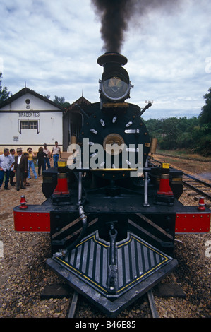 Maria Fumaca Rauchen Mary Steam train Motor São João DEL REI MINAS GERAIS Brasilien Stockfoto