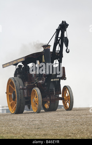 1910 Burrell Road Lokomotive & Kran 7nhp "alte Tim" Stockfoto