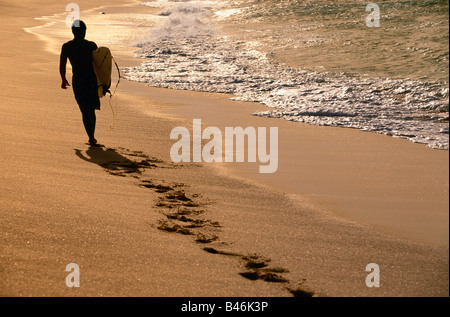 Surfer, North Shore, Oahu, Hawaii, Vereinigte Staaten Stockfoto