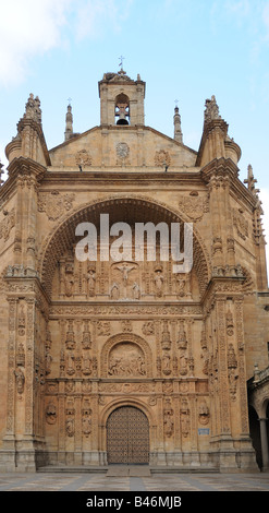 Plateresken Fassade der Kirche des Heiligen St. Stephen Iglesia San Estaban Salamanca Spanien Stockfoto