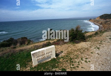 GALLIPOLI COMMONWEALTH WAR GRAVES KOMMISS CWGC WW1 ERSTER WELTKRIEG EIN TÜRKEI GRAVES TOD STERBEN IMPERIAL AUSTRALIEN NEUSEELAND TROOPS Stockfoto