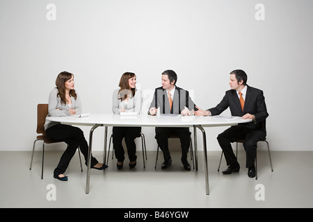 Menschen treffen Stockfoto