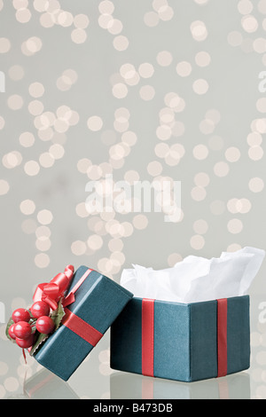 Weihnachts-Geschenk-box Stockfoto