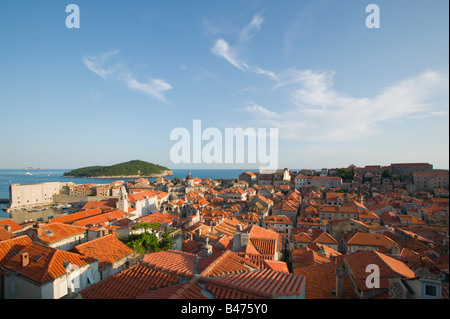 Dubrovnik Altstadt Stadt Dächer Stockfoto