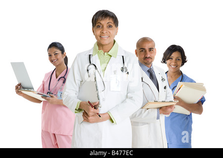 Porträt von Ärzten und Krankenschwestern Stockfoto