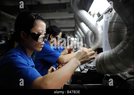 Elektronische Anlagen in Dongguan, Guangdong, China.  20 Sep 2008 Stockfoto