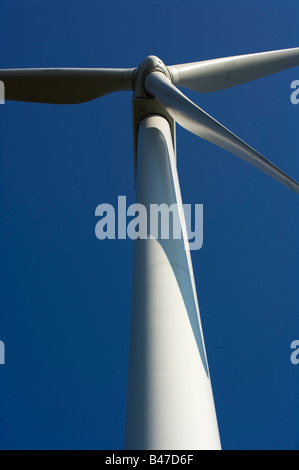 Nahaufnahme von Wind Power-Tower im edlen Windpark in Clinton NY USA Stockfoto