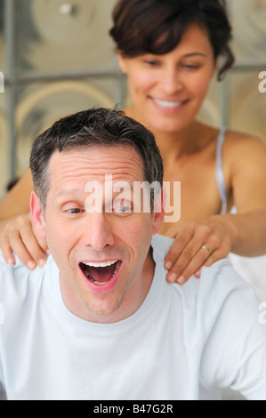 Rücken-Massage Stockfoto