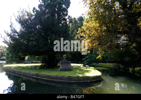 Die neue Flussinseln an große Amwell Stockfoto