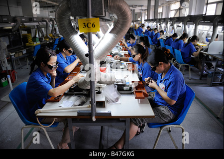 Elektronische Anlagen in Dongguan, Guangdong, China.  20 Sep 2008 Stockfoto