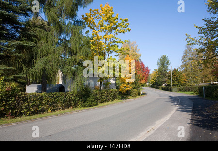 Vorort Straße Stockfoto