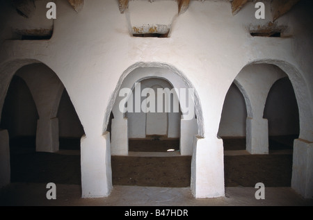 Eine alte Moschee in der Altstadt von Ghadamis, Libyen. Stockfoto