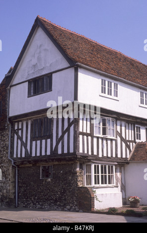 Arden Haus Faversham Kent halbe Fachwerkhaus aus dem 16. Jahrhundert schwarzen und weißen englischen Architektur England UK Stockfoto