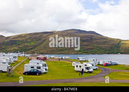 Broomfield Ferienpark Ullapool Loch Broom, Highlands Schottland, Vereinigtes Königreich Großbritannien UK 2008 Stockfoto