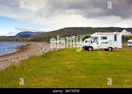 Broomfield Ferienpark Ullapool Loch Broom, Highlands Schottland, Vereinigtes Königreich Großbritannien UK 2008 Stockfoto