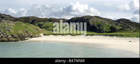 Achmelvich Bay in der Nähe von Lochinver Nordwesten schottischen Highlands Sutherland Scotland UK Stockfoto