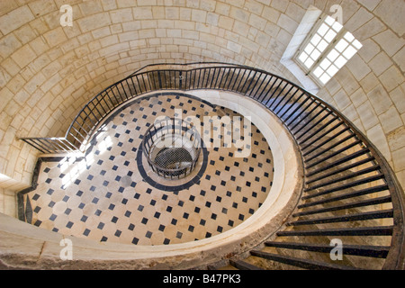 Cordouan king s Leuchtturm luxuriöse Treppe Gironde Frankreich Stockfoto