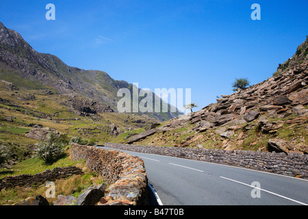 Pass von Llanberis im Frühjahr Snowdonia Wales Stockfoto