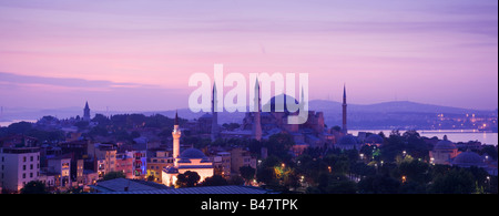 Türkei Istanbul erhöhten Blick auf die Hagia Sophia Mosque Stockfoto