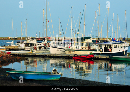 Hafen von De La Grave Insel von Havre Aubert Iles De La Madeleine Quebec Stockfoto